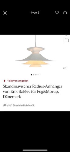 Lampe von erik balslev - lampe,