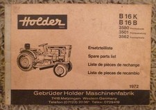 Holder Schlepper B16K + B16B Ersatzteilliste