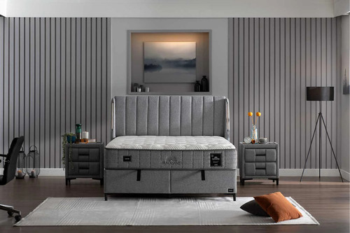 Bambi boxspringbett set black - bambi,