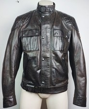 BELSTAFF BROOKSLAND MOTORCYCLE LEATHER JACKET Handgewachstes Leder Gr.M NEU