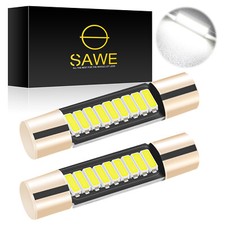 2 x White T6 28MM 9SMD LED