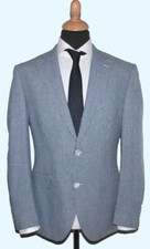 Hugo Boss Selection Leinenmix Seersucker Anzug COLOMBO Tuch Gr. 50  NEU