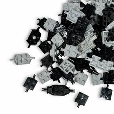 25 Stück LEGO Reifen Achsen Platte Radhalter wheels holder Auto Achsplatte Mix