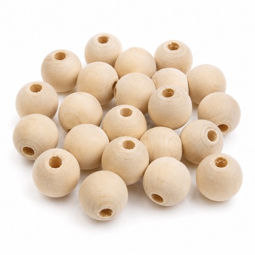 250 holzperlen natur - 250,