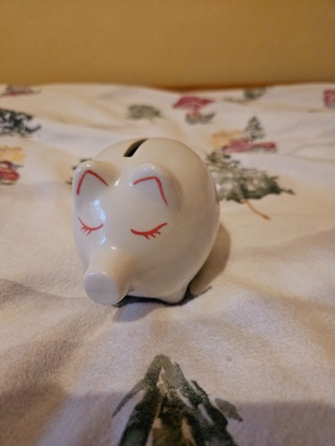 Sparschwein aus porzellan - sparschwein,