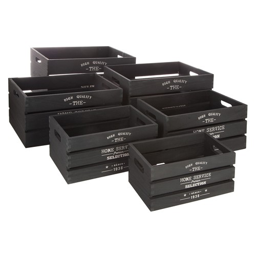 Holzkisten kistenset 6er set - 6er,