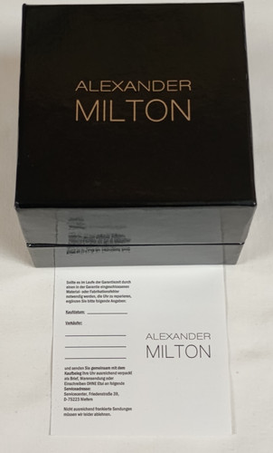 Alexander milton uhren - milton, box