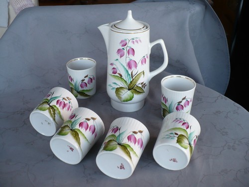 Russisches porzellan kakao set - russisches,