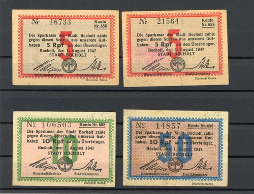 Bocholt scheine notgeld - bocholt, (