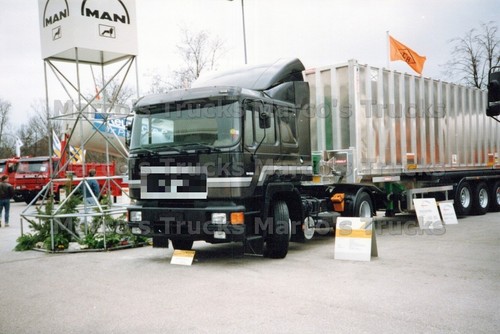 Lkw foto man f90 - lkw, kippanhänger