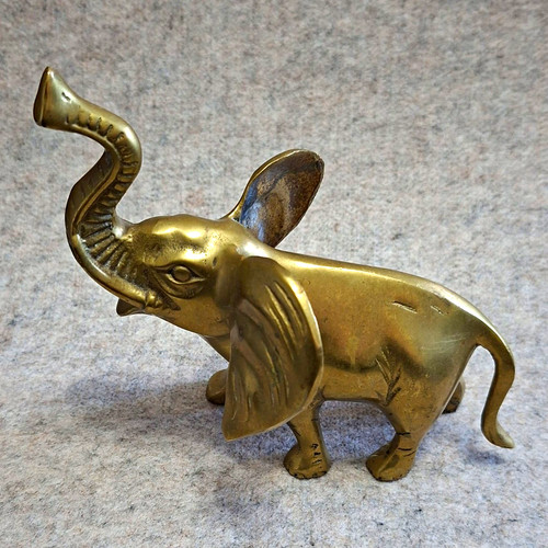 Metallfigur elefant - metallfigur,