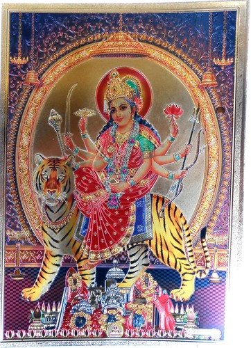 Bild durga prägedruck indien - bild,