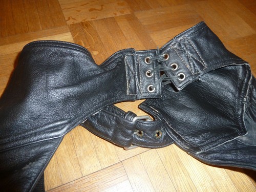 Western chaps glattleder - western,