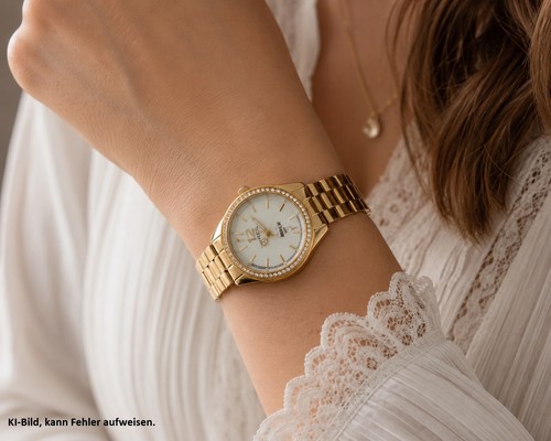 Breil glitzer goldene damenuhr - goldene,