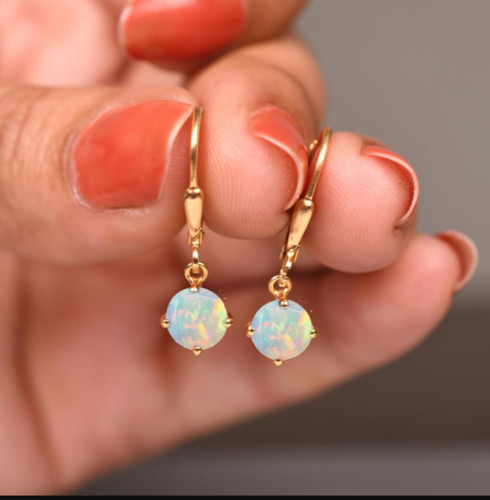 äthiopischer opal ohrstecker - Äthiopischer,