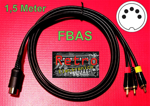 Video fbas kabel commodore - video,