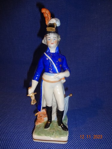 Porzellan figur soldat mit - soldat,