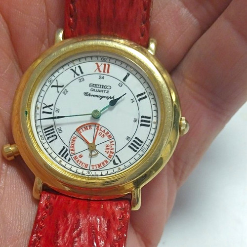 Seiko quartz chronograph - quartz, alarm