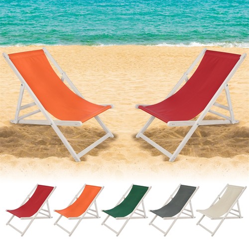 Liegestuhl strandliege weiß - liegestuhl,