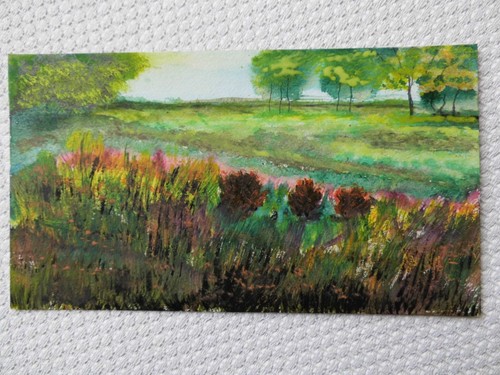 Aquarell landschaft - landschaft, im