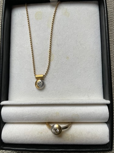 Edles brillant schmuck set 750 - edles,