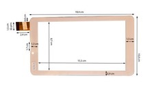 Weiß touchscreen display - weiß,