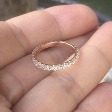 Runder moissanit ewigkeit - 1,