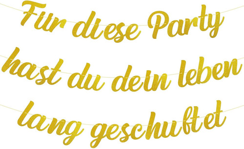 Rente deko girlande banner - rente,