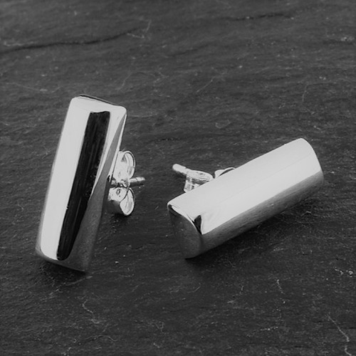Echt 925 silber ohr stecker - silber,