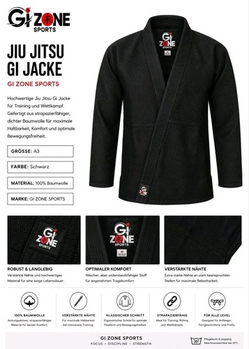 Zone sports jiu jitsu anzug - gi,
