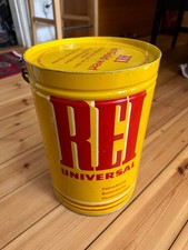Antike blechtonne mit deckel - blechtonne,