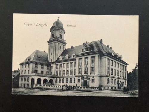 Geyer erzgebirge rathaus - ak,