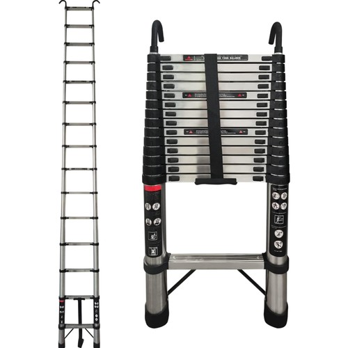 Teleskopleiter edelstahl 4m - edelstahl, 4,4m