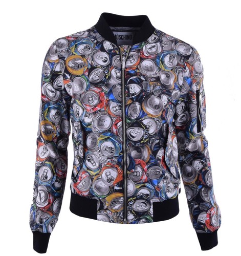 Moschino couture nylon bomber - moschino,
