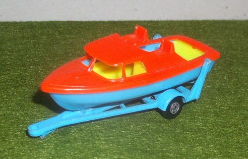 Matchbox boat trailer - boat, &