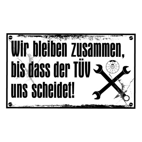Aufkleber wetterfest bis dass - bis,