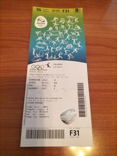 Used ticket olympic 08 - ticket,