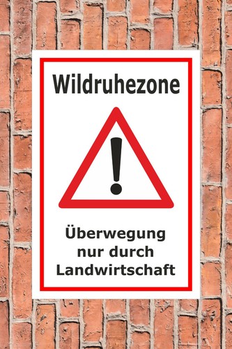 Schild wildruhezone - schild,