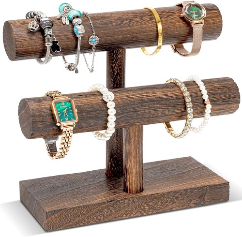 Armbandhalter form holz - armbandhalter, t-form