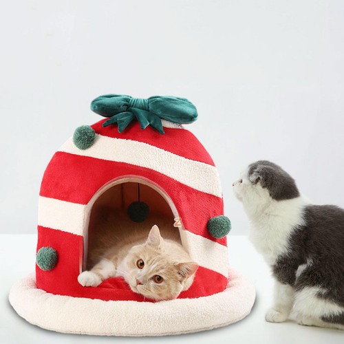 Weihnachts-Katzenhaus