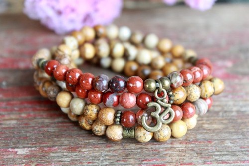 Malakette armband mala - armband, jaspis