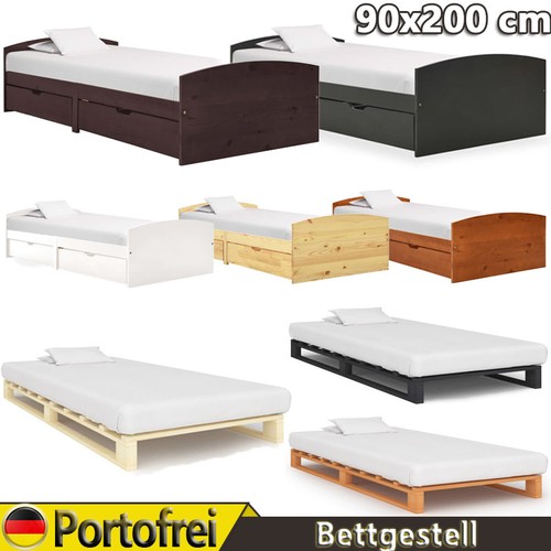 Einzelbett kiefer massivholz - einzelbett, kiefer-massivholz