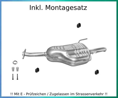 Endschalldämpfer für opel - für,