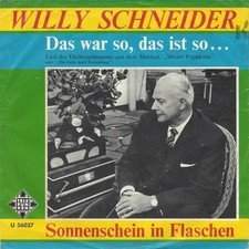 Willy Schneider Das War So