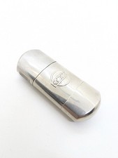 altes Vernickeltes Messing MAN Sturmfeuerzeug Benzinfeuerzeug 1950-60er