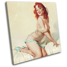 Vintage Girl Poster Sexy Retro