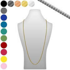 1 Schlauchkette Mesh Kette Strick viele Farben Metall Draht Damen Halskette 