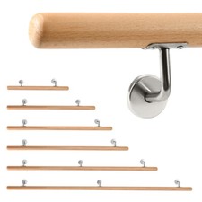 Buche Handlauf Handlaufset Wandhandlauf Geländer Ø42mm 50-200cm