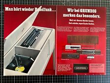 Grundig Radio Konzertschrank Musikgerät Original 1969 Vintage Advert Werbung