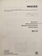 #26-54 Wacker BH 23 Ersatzteilliste parts list book